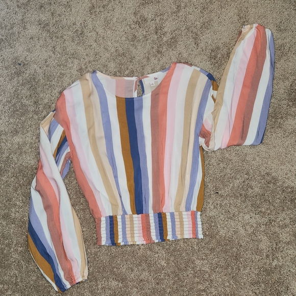 SO Pastel Stripe Top Size Small - Picture 1 of 5